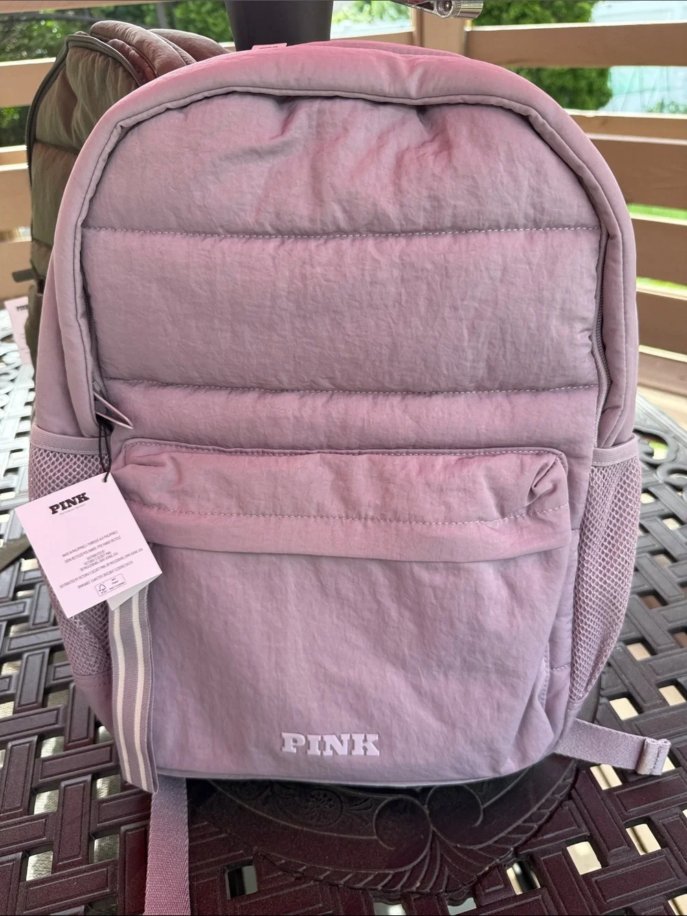 NWT Pink Victoria’s Secret Pale Lavender Everyday Backpack - Picture 13 of 13